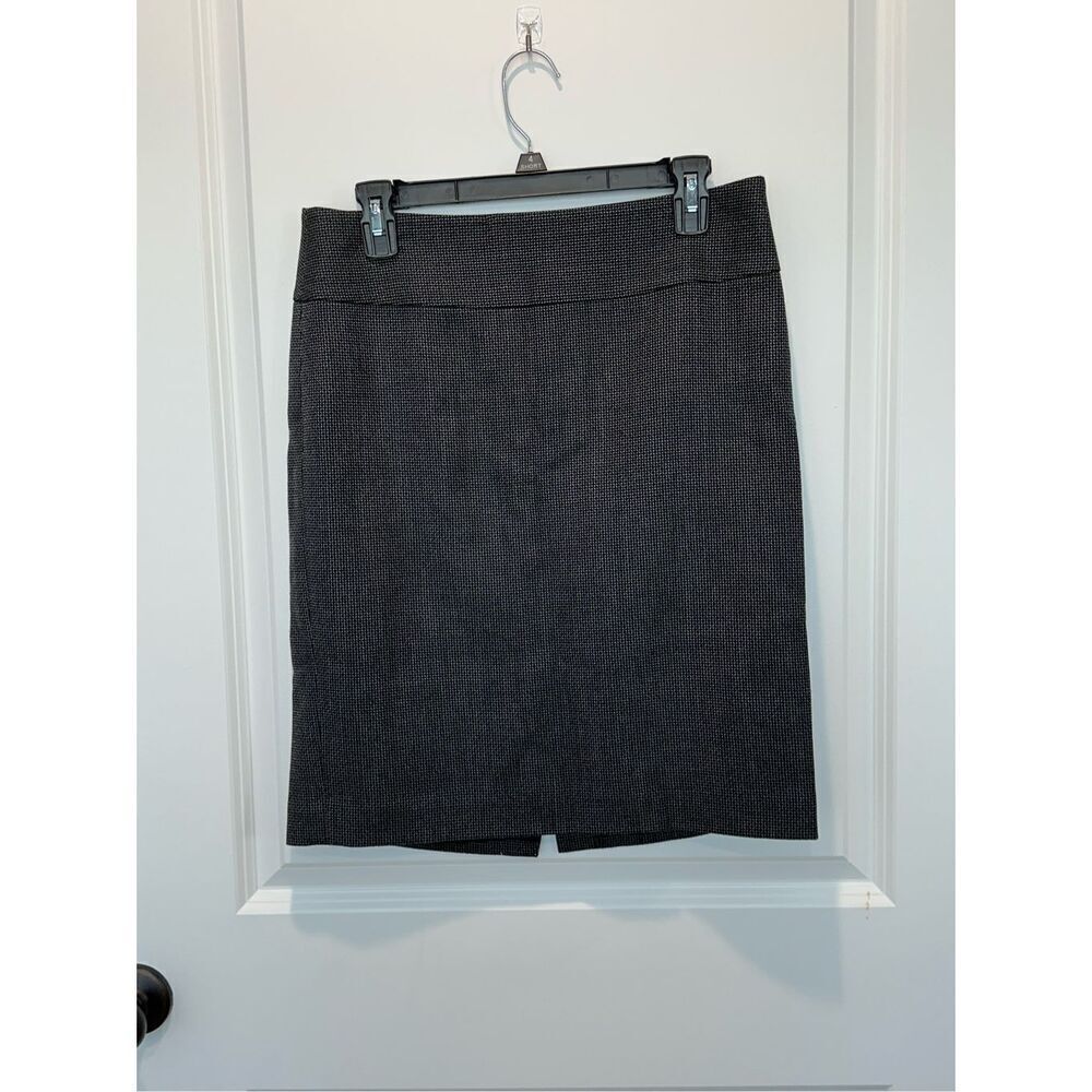 Ann Taylor Black and Gray Pencil Skirt Size 6